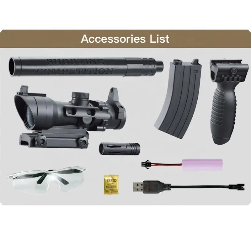 Hot Selling Classic G36 Toy Guns for boys Outdoor Entertainment Splatter Gel Ball Blaster with 7 8mm safe water beads