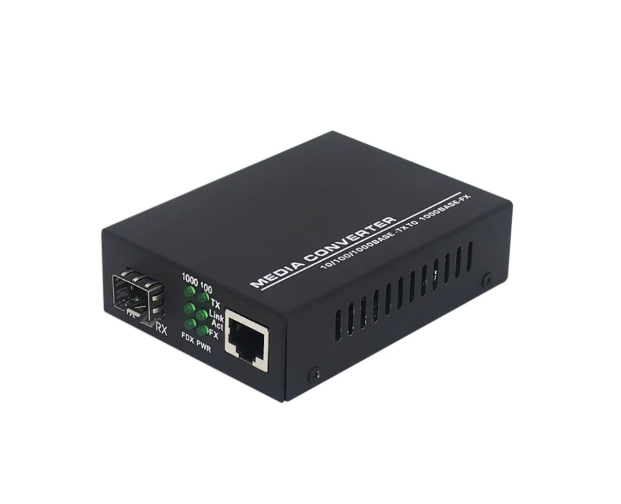 Слот SFP медиа конвертер 1000 базовое волокно к RJ45 10/100/1000 м
