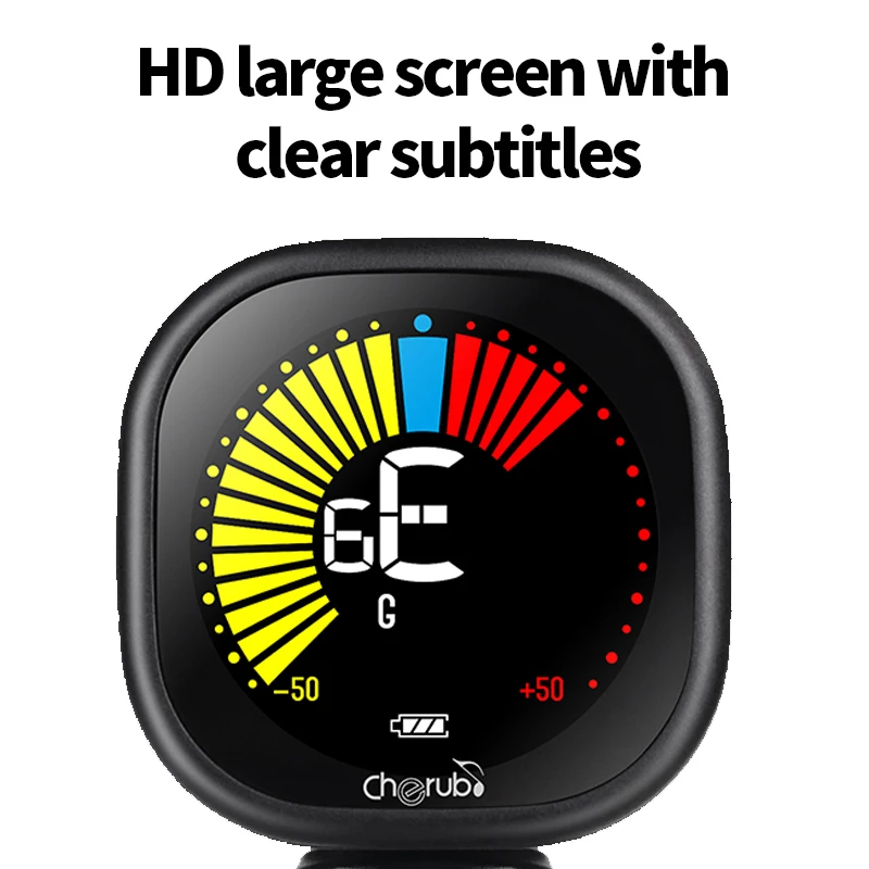 Cherub WST-670 musical instruments LCD Rechargeable Guitar Tuner Clip on metronome for Guitar Violin Ukulele