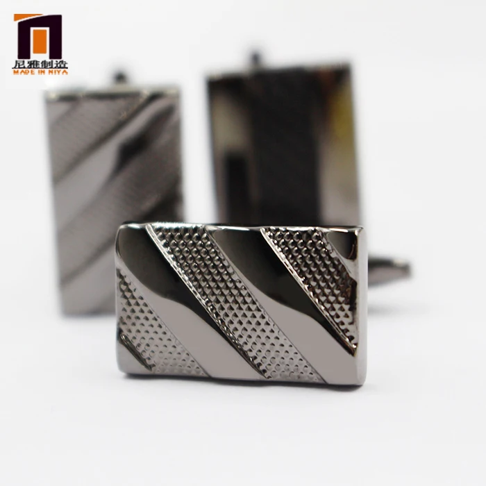 High Quality Luxury Round Cufflinks Bouton De Manchette Cuff Links Round Black Cufflinks For Men Custom Cufflinks