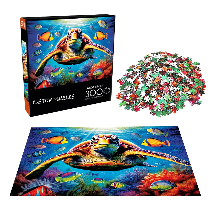Customized 500 Piece Jigsaw Puzzles for Kids - Personalized Paper Puzzle Games