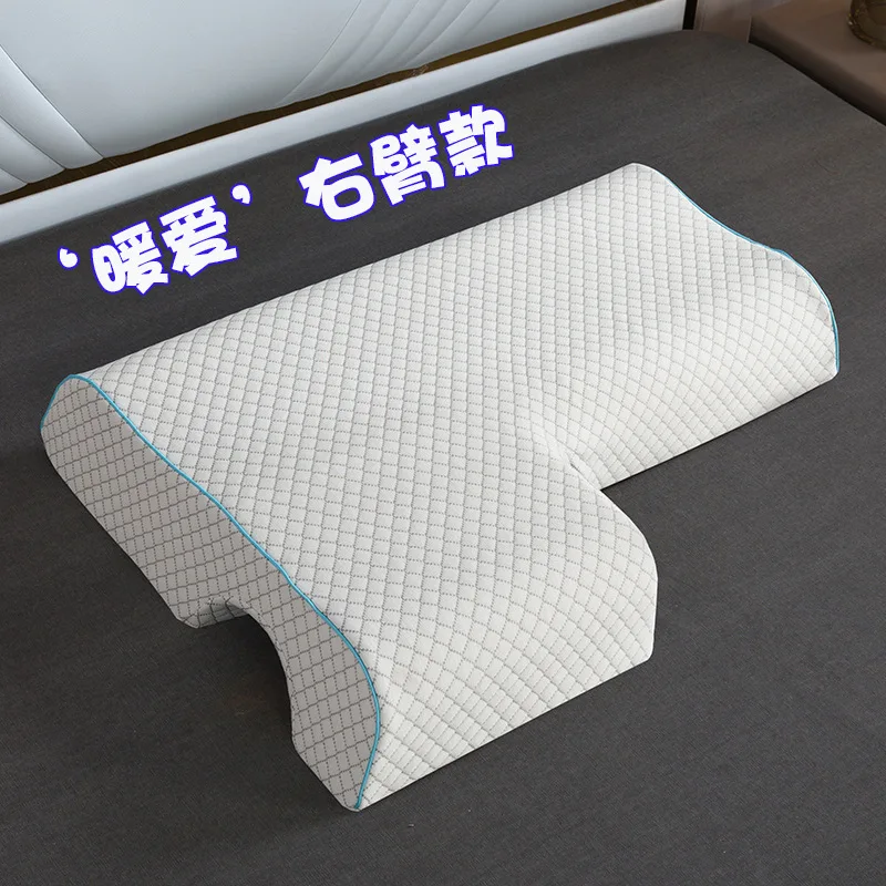 Latest design Extended pillow Ergonomics Double sleep Memory Cotton Slow rebound neck and waist lover pillow