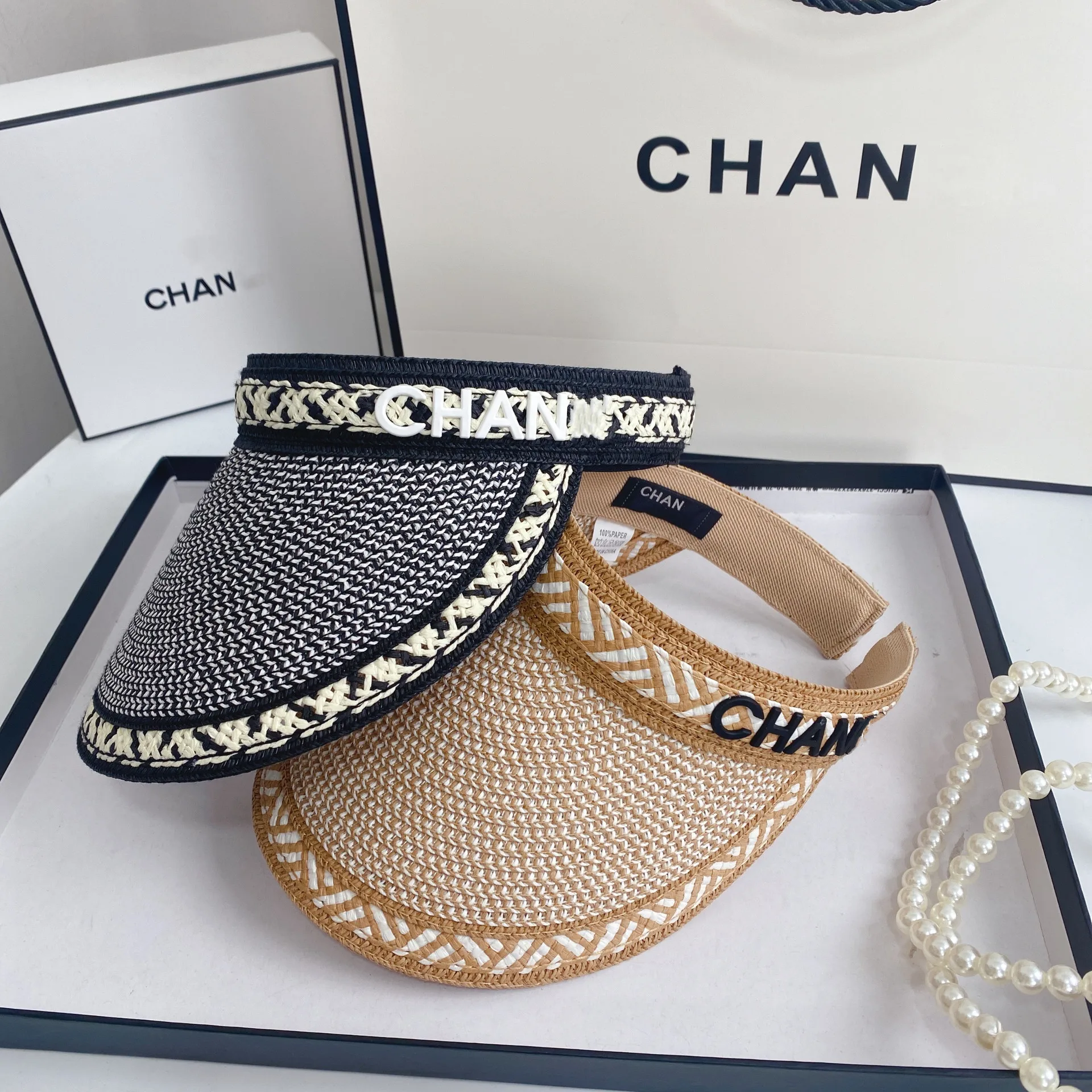 2022 New arrival summer Fashion Designer sun hat brand Casual Shade Outdoor Visor Straw Cap headband empty top hat