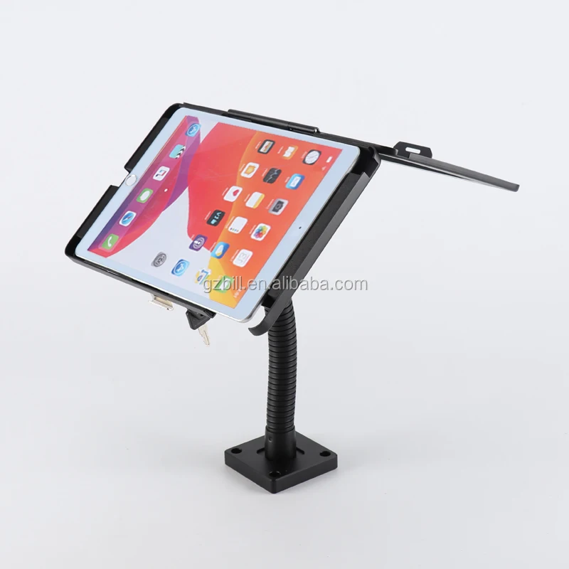  Для iPad 10 2 дюймов безопасное крепление дисплей Настольный держатель с гибкой гусиной шеей для ресторана меню