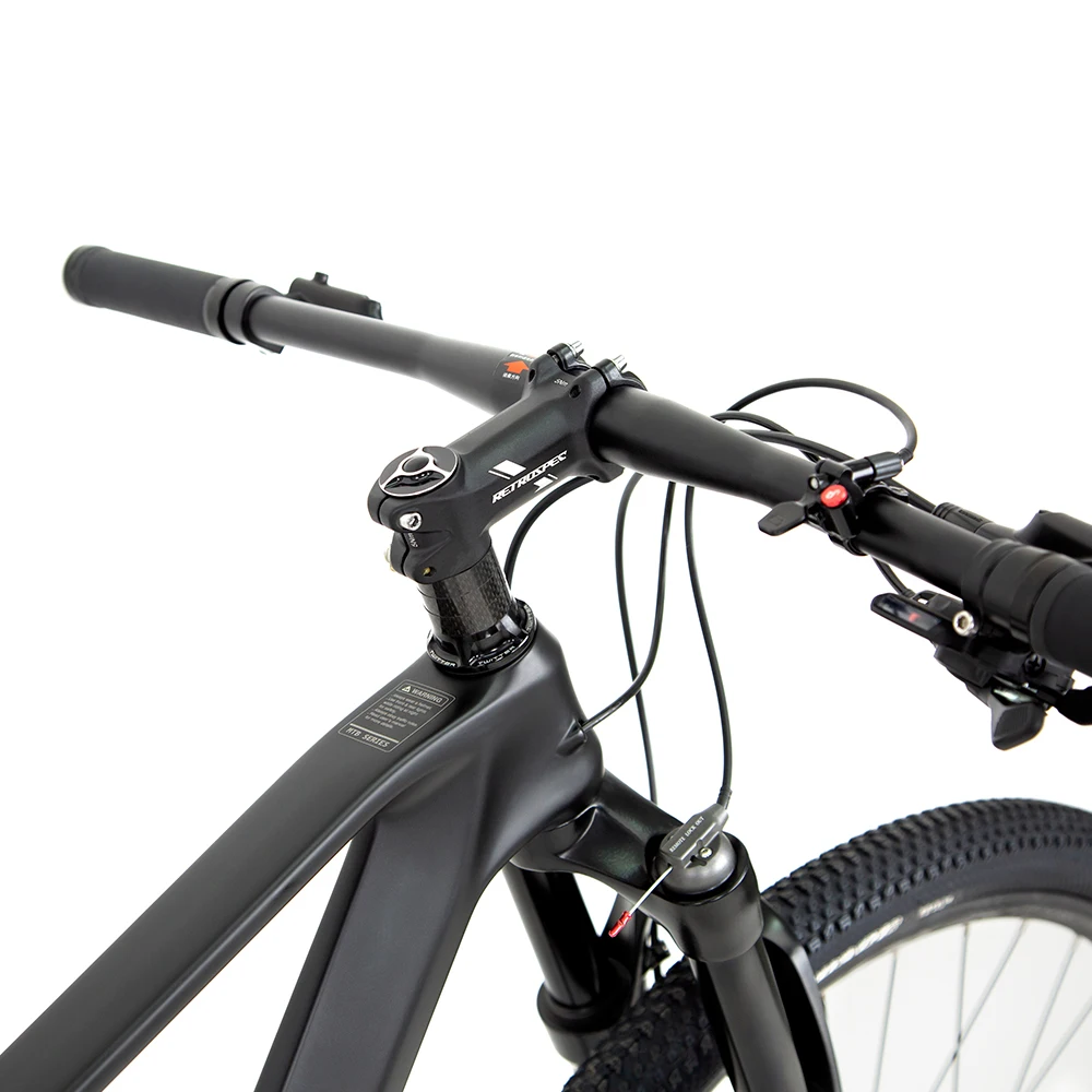 M6 complete carbon fiber mountain bike with thru axle carbon rigid fork deore 12 speed hydraulic disc brake 29er carbon mtb bike