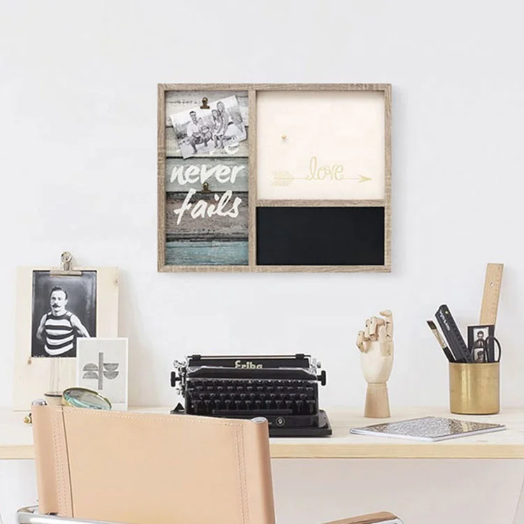 42x52 Wall Hanging Notice Wooden Moon MDF Board Wood Memo Picture Photo Frame