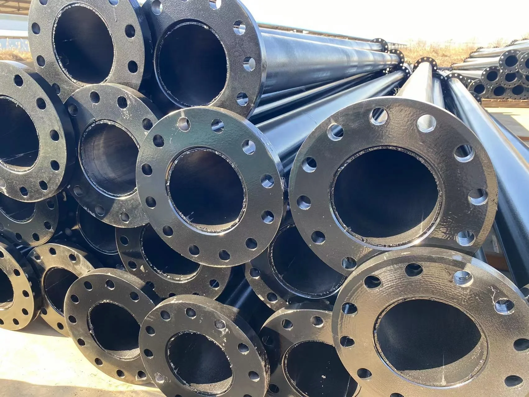 underground bunker Iron pipes Hollow  NSI B16.5 Carbon Steel Large Diameter Forged Flanges steel pipe