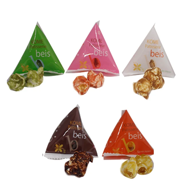 Grain Snacks Sweet puffed rice and popcorn snack individual wrapping or bulk OEM available