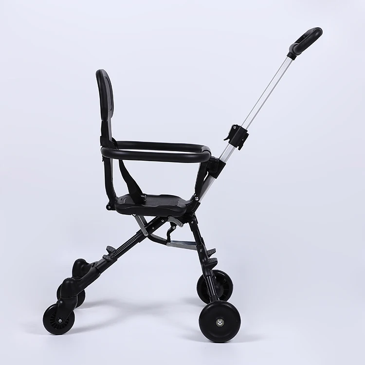 2021 Light weight White Aluminium Alloy 3 Wheels Trolley Stroller Double Baby Strollers