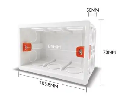Baili 118 Тип 50H ПВХ Монтажная коробка Электрический корпус белый переключатель розетка распределительная