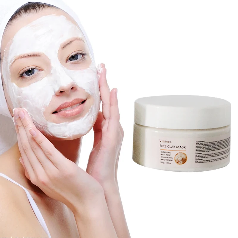 Wholesale Korea Organic Deep Cleansing Rice Mud Mask Hyaluronic Acid Brightening Face Skin Care Rice Clay Mask