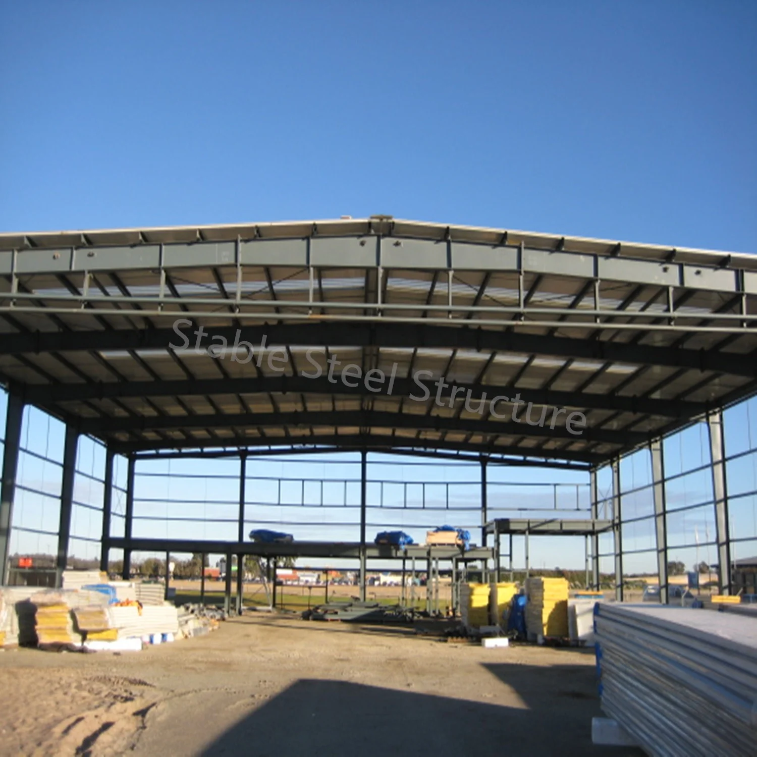 Prefabricated steel structure build Metal Workshops kits Steel Building Warehouse hangar