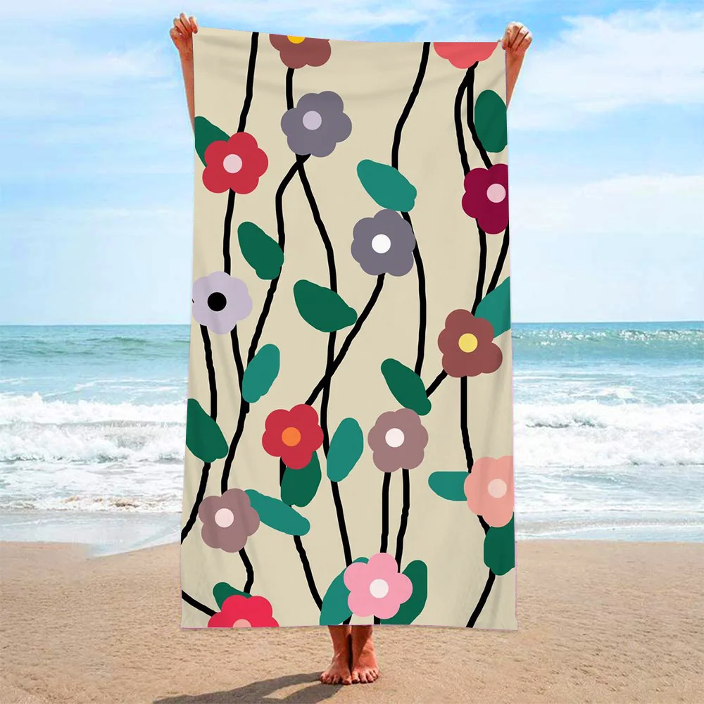 Wholesale Supplies Factory  Summer Personalized Custom Beach Towel Microfiber/cotton Towel With Soft Fabric