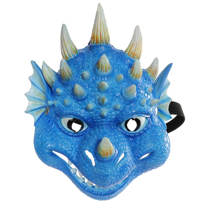 Soft Eva Colorful Children Anime Dragon Mask Halloween Fancy Dress Kids Party Mask