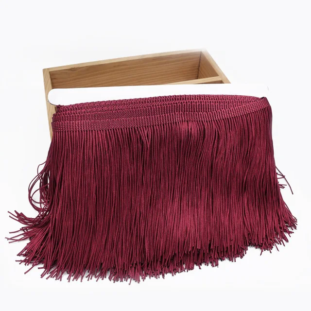 
Polyester Lace Trims DIY Sewing Tassel Fringe Trimming For Latin Dress Stage Garment Curtain Accessories 