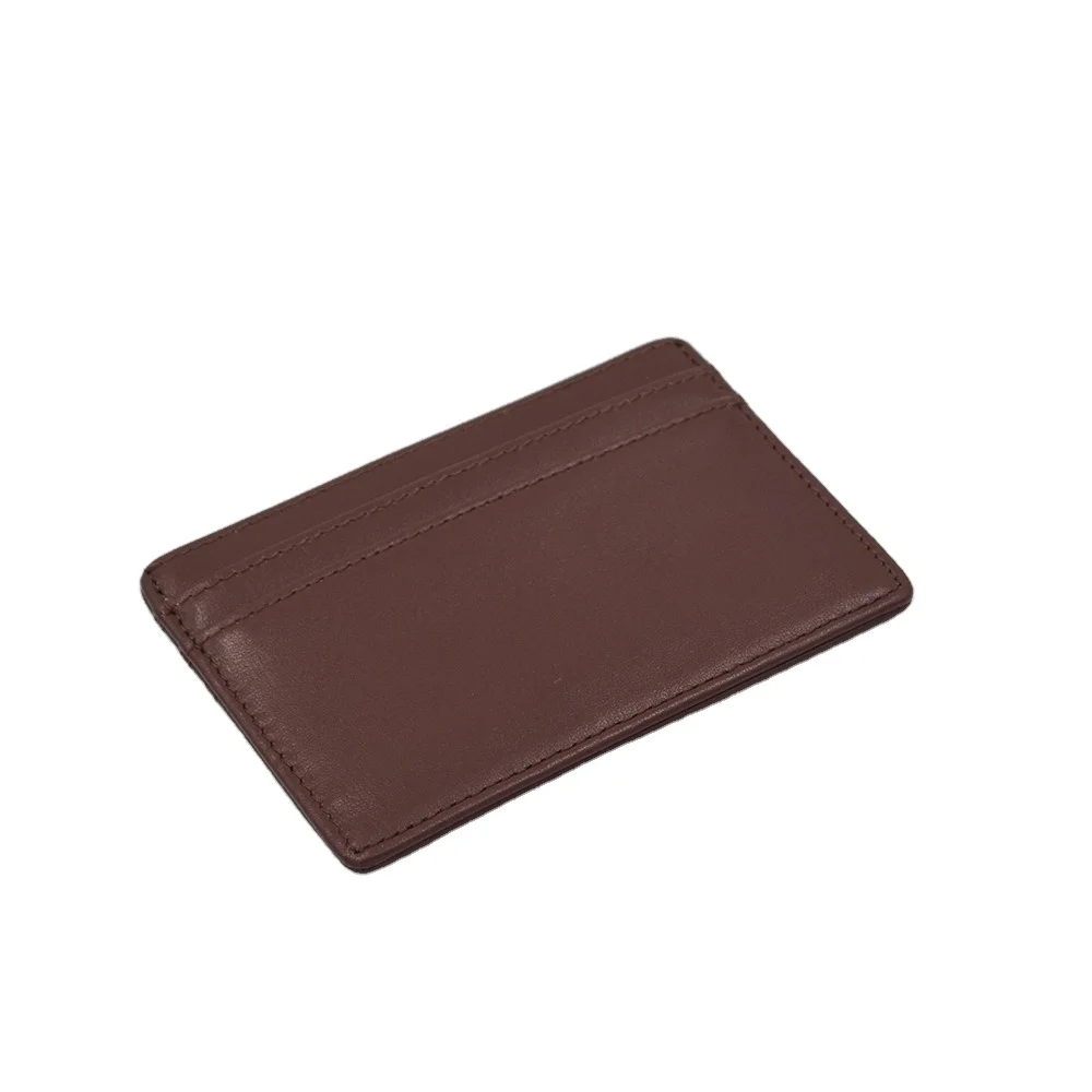 Super Slim Genuine Leather Wallet Credit Card Holder Sleeve Card Holder & Organizer for men