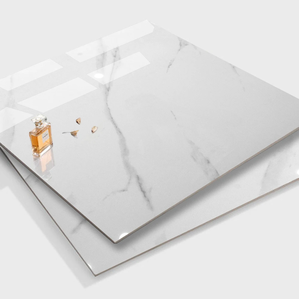 60x60 glazed polished porcelain floor tile carrara white glazed porcelain tile for living room