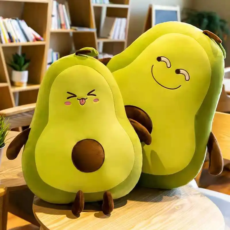 Игрушка авокадо плюшевая кожа без набивки