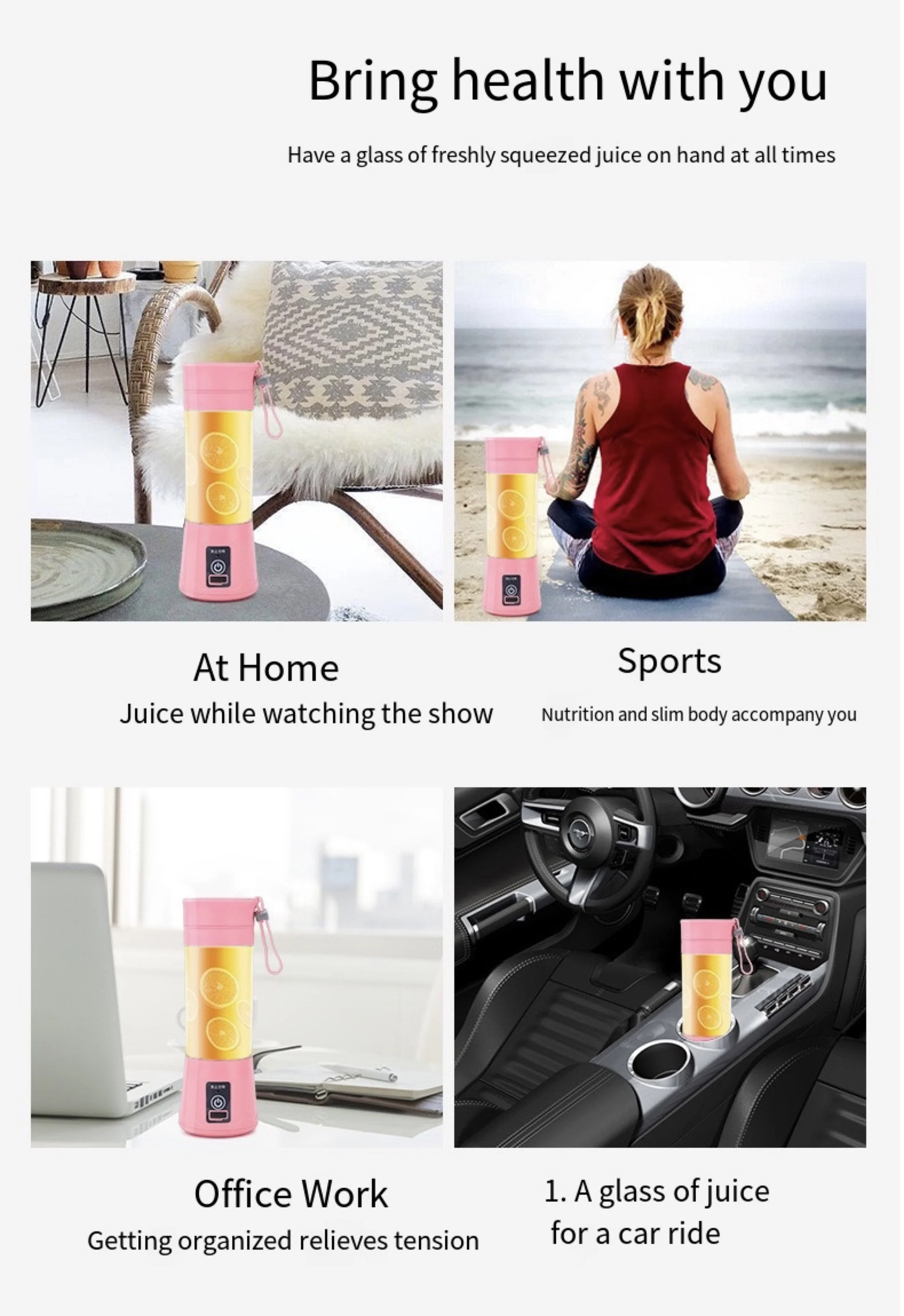 High Quality Multicolor Electric Portable Fresh Juicer Blender Mini Juicer Blender Mini Blender For Kitchen