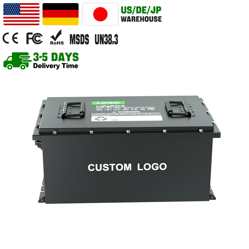 EU stock 48V 72V 51.2V 105Ah  golf cart battery with bluetooth lifepo4 battery 36v 105ah72v 105ah lithium battery for golf cart
