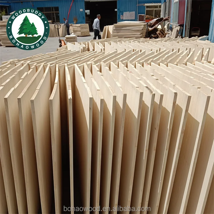 High quality Factory price timber wood 5mm-40 mm thickness Finger joint paulownia solid board wood Boards for coffin making