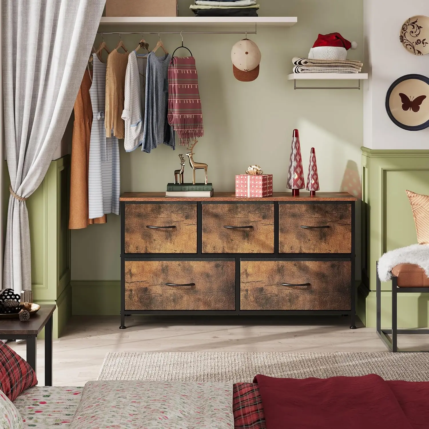 Modern Bedroom Furniture Storage 5 Drawers Chest Of Drawer Dressers For Bedroom Cabinet