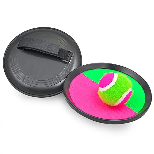 wholesale Paddle Toss and Catch Ball Set-8 Inch Disc Paddle Catch Games Toy for Kids/Adult