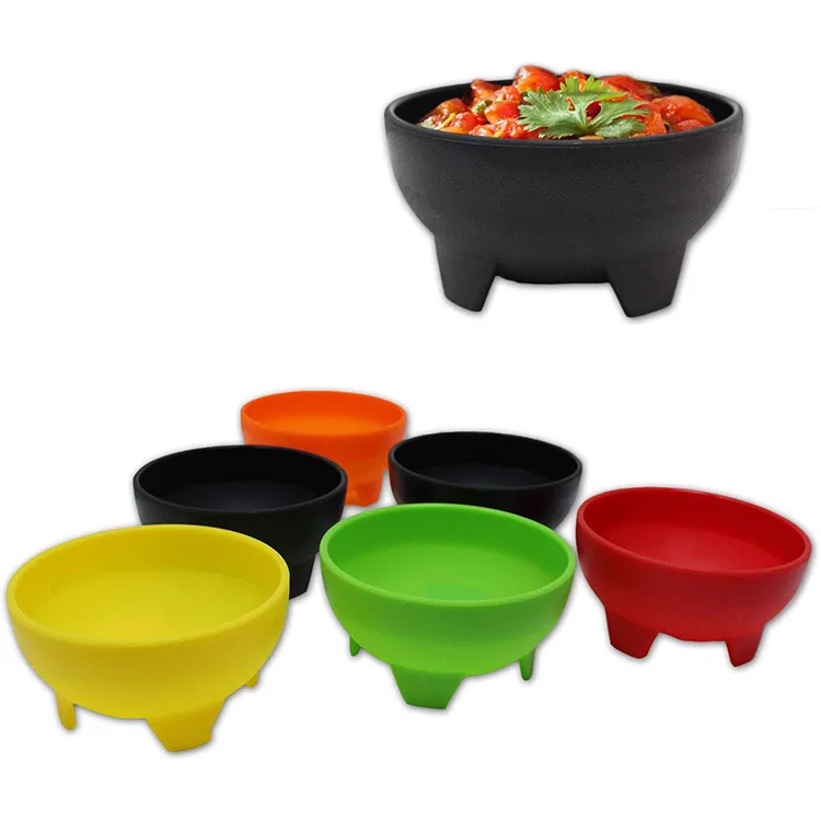New 2023 Cheap BPA Free Plastic Sauce Cup Snack bowl Mexican Chipotle Chips unbreakable Reusable plastic bowl