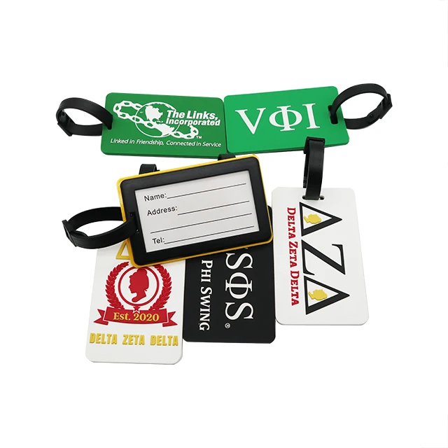 All Groups New Design Low Price Red Greek Luggage Tag Custom Colors Pattern Gift Travel Luggage Tag