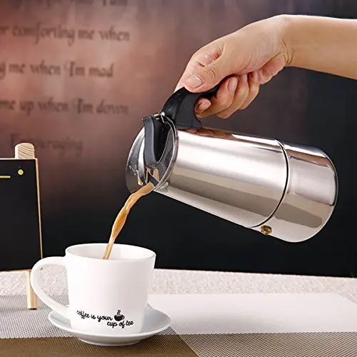 Moka чайник эспрессо плита Эспрессо кофеварка 2 4 6 9 чашек Итальянская Кофеварка из нержавеющей стали металлическая минималистская
