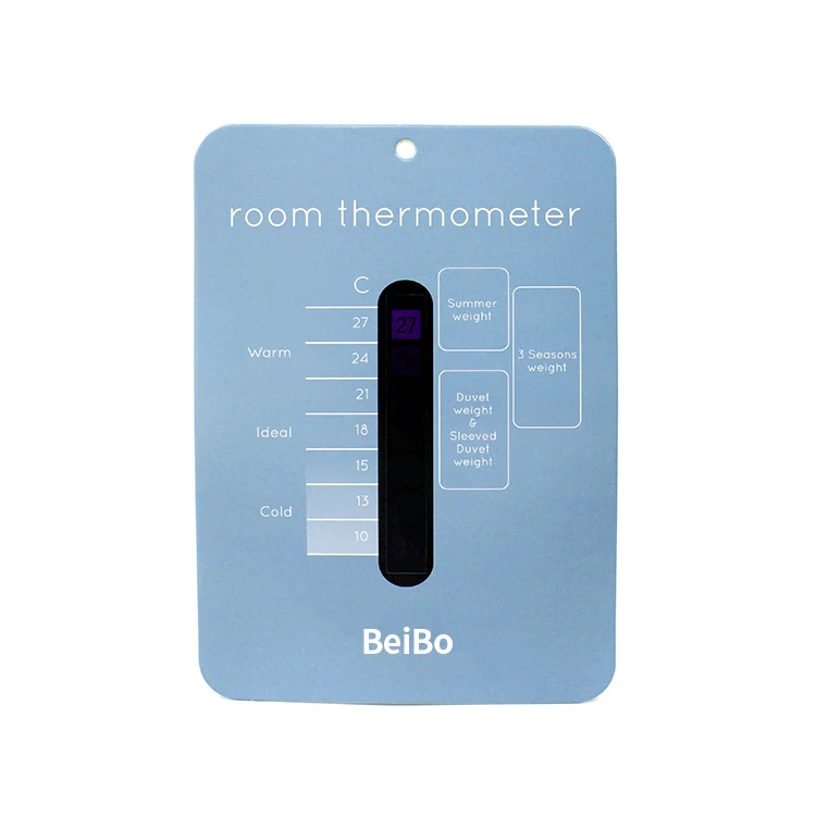 Custom Room Temperature Lcd Thermometer Strip Sticker On The Back Thermometer Strip