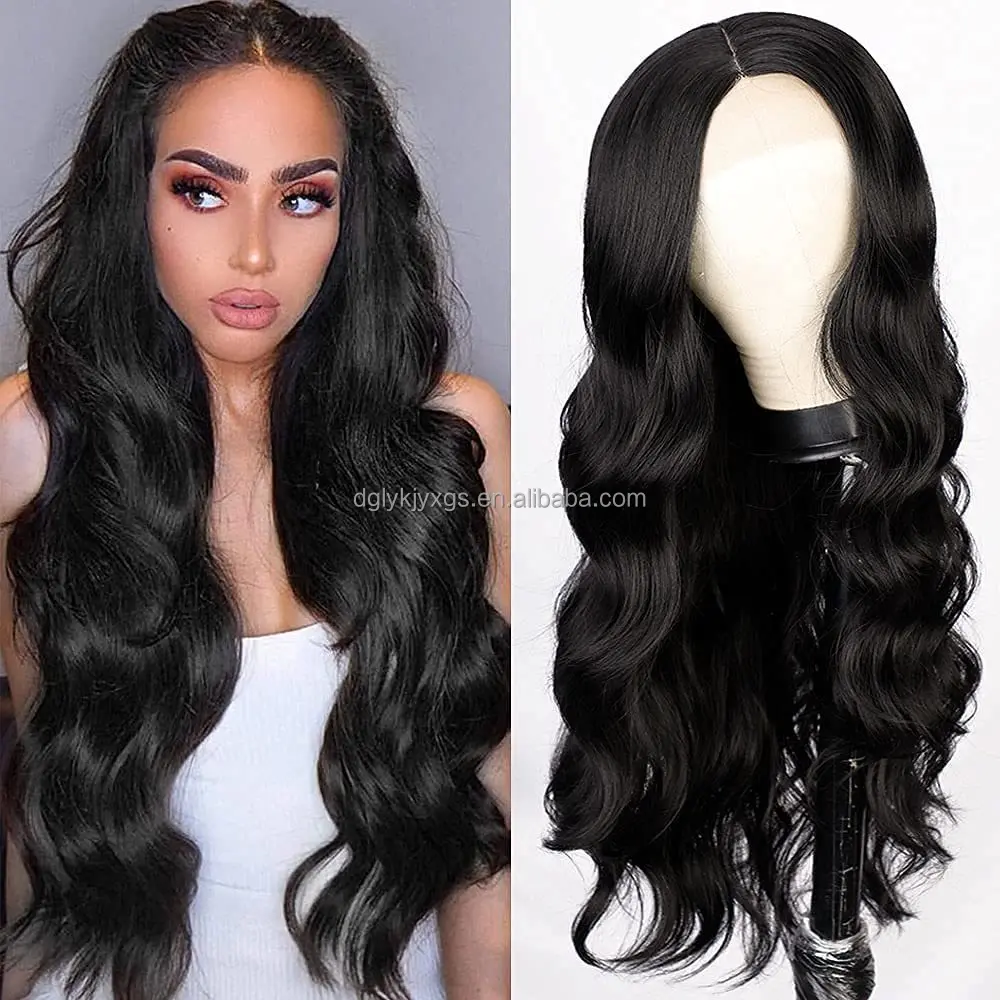 Hot Sale Chemical Fiber Small Front Lace Mix 3 colors Body Wavy Synthetic Hair Wigs for Women Cosplay Wig