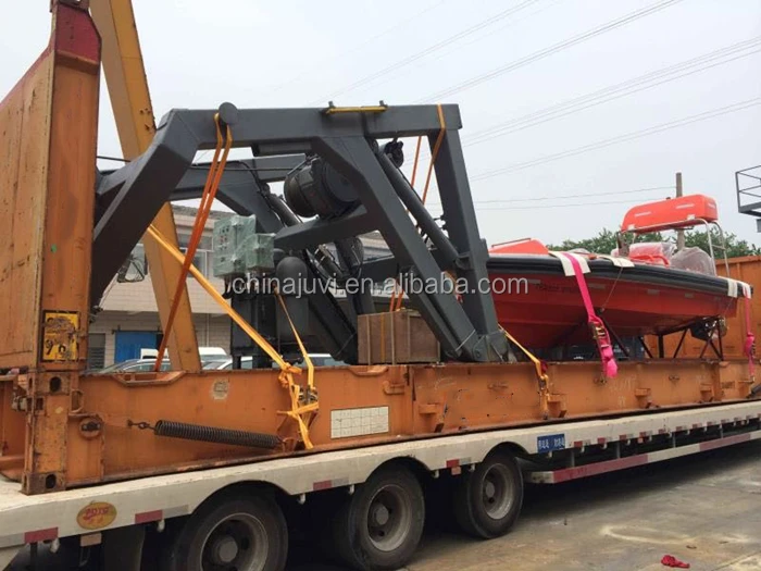  Однорычажный Складной подъемный кран davits для высокоскоростных FRC 3-15P аварийно-спасательных лодок бортовой подвесной