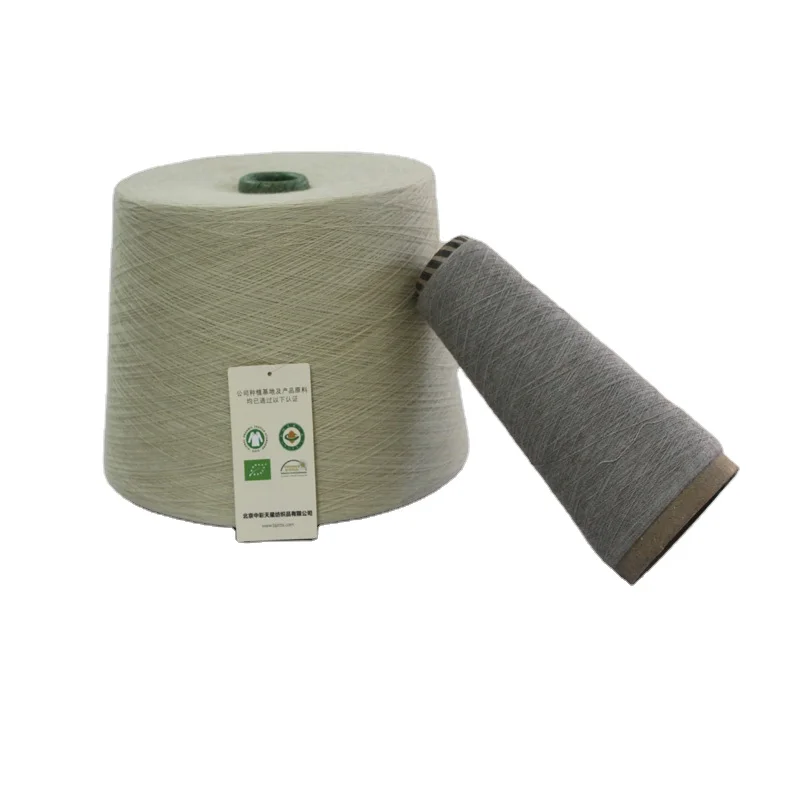 100% Organic combed cotton yarn price in bangladesh GOTS yarn