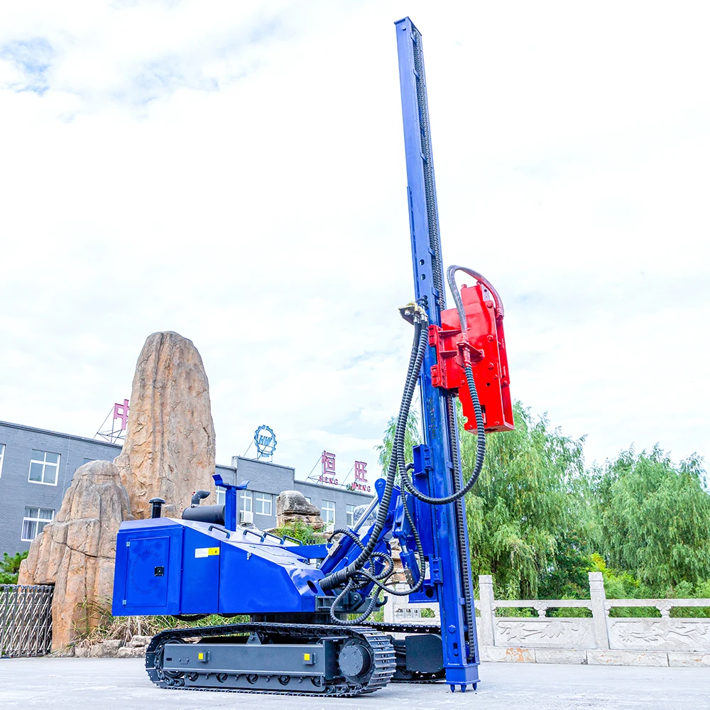 Hengwang post ram machine drill bore hole pile driver diesel hammer pile driver machine