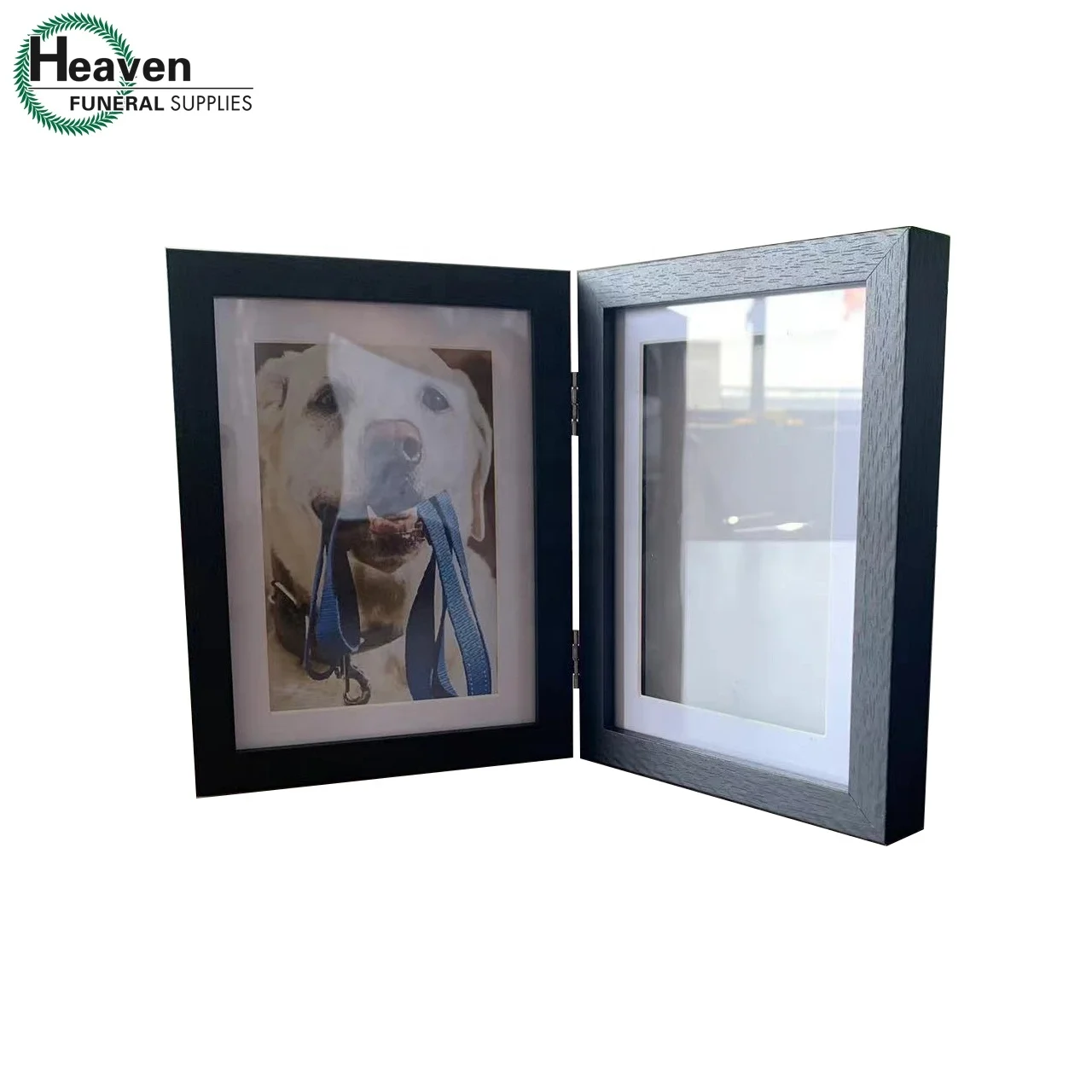 Dog Paw Print Frame 2024 Hot Sale Funeral Pet Cat Paw Prints Memorial Pictures Frame With Clay Paw Print Kit