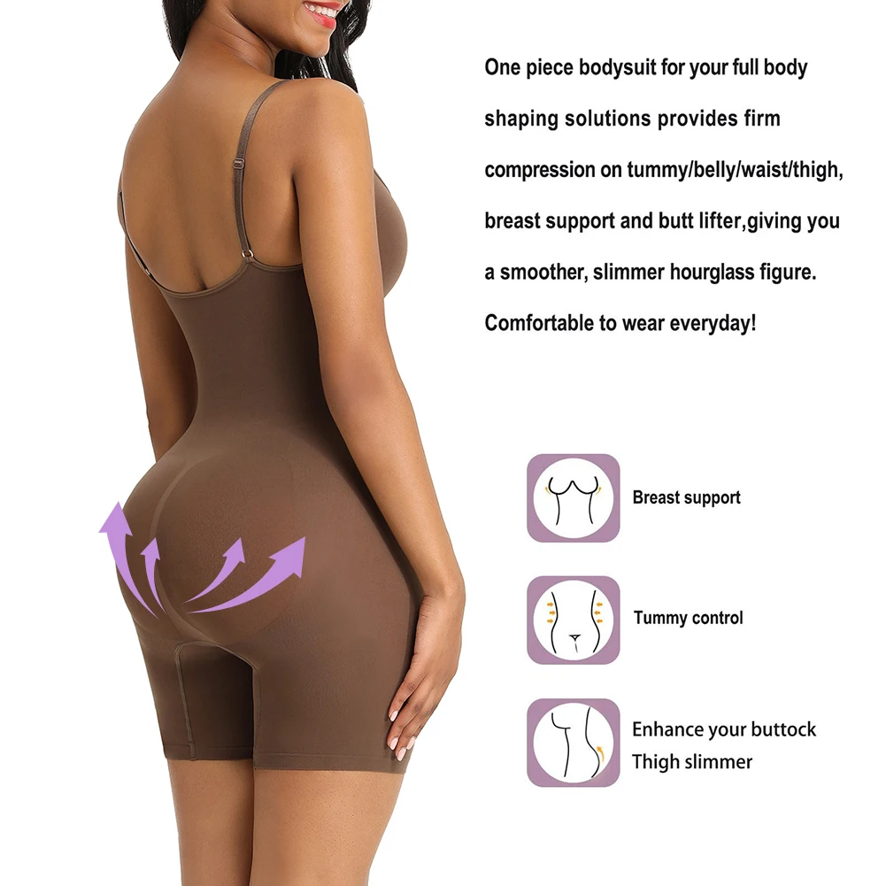 
High Waist Mesh Full Body Shaper Butt Lifter Hip Padded Panties Tummy Control Shapewear 