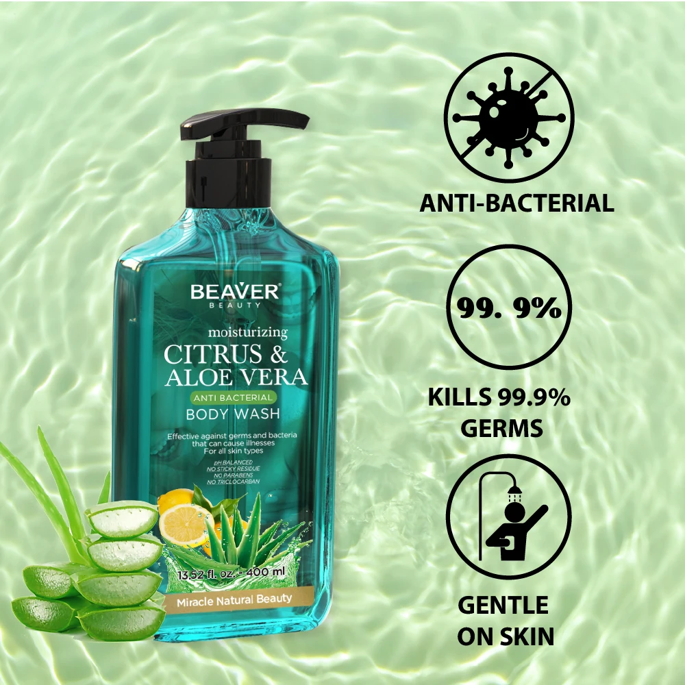 Private Label Body Fresh Cucumber and Green Tea Paraben-Free 100% extracts, paraben free