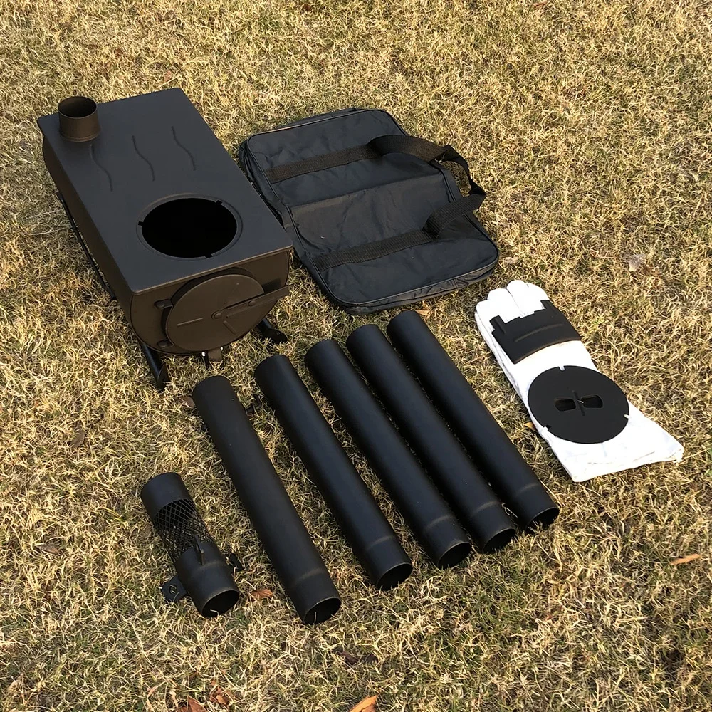 Outdoor Camping Wood Burning Stoves Portable Pellet Burner For Outdoor Home Heating And Cooking