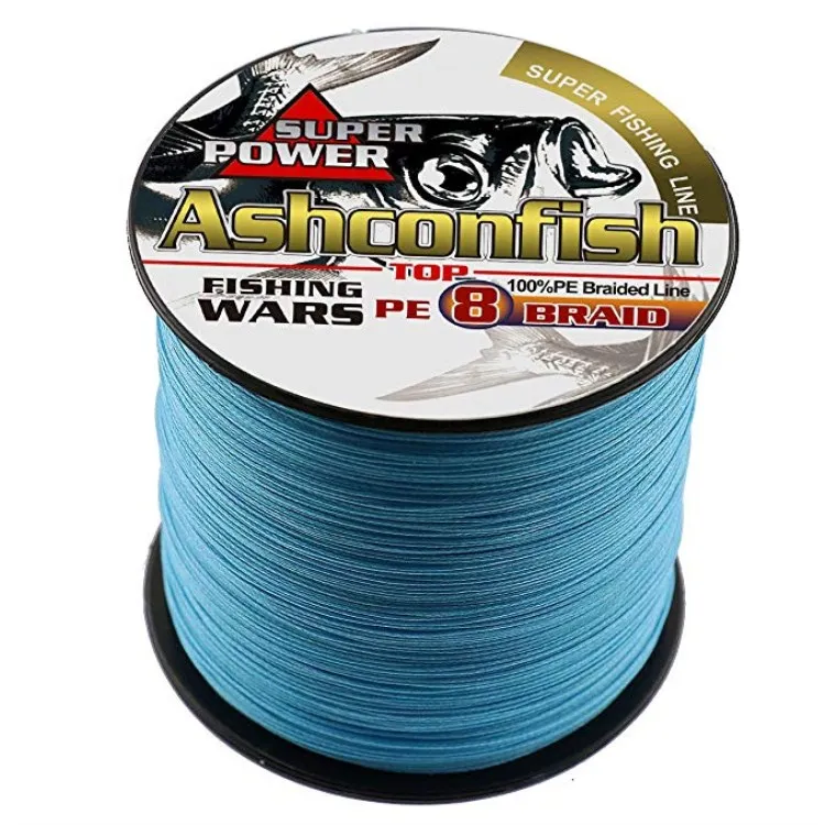 Manufactory wholesale 4 8 9 16 braid fishing threads OEM 300 500 2000meter PE braided fishing line