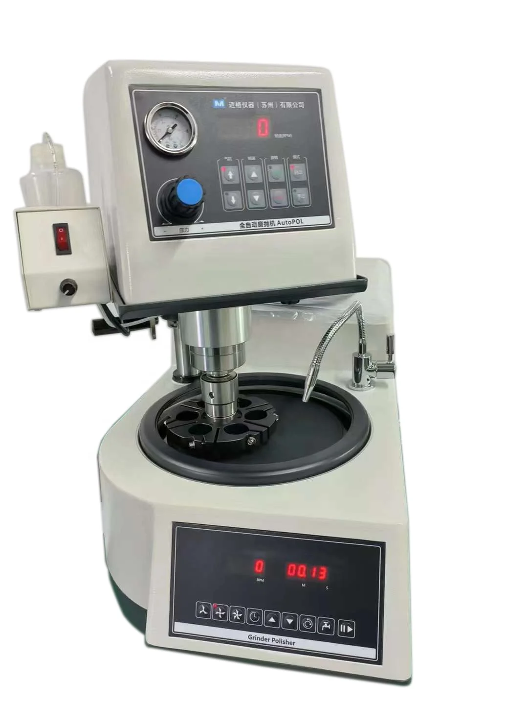 Пневматическая лабораторная металлошлифовальная и фальцевальная машина металлографическая шлифовальная полировальная