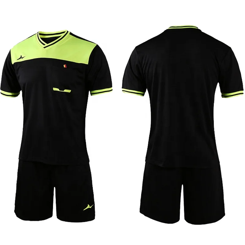 New Arrival Professional Referee Jersey Customize Logo Soccer Referee Uniform Shirt