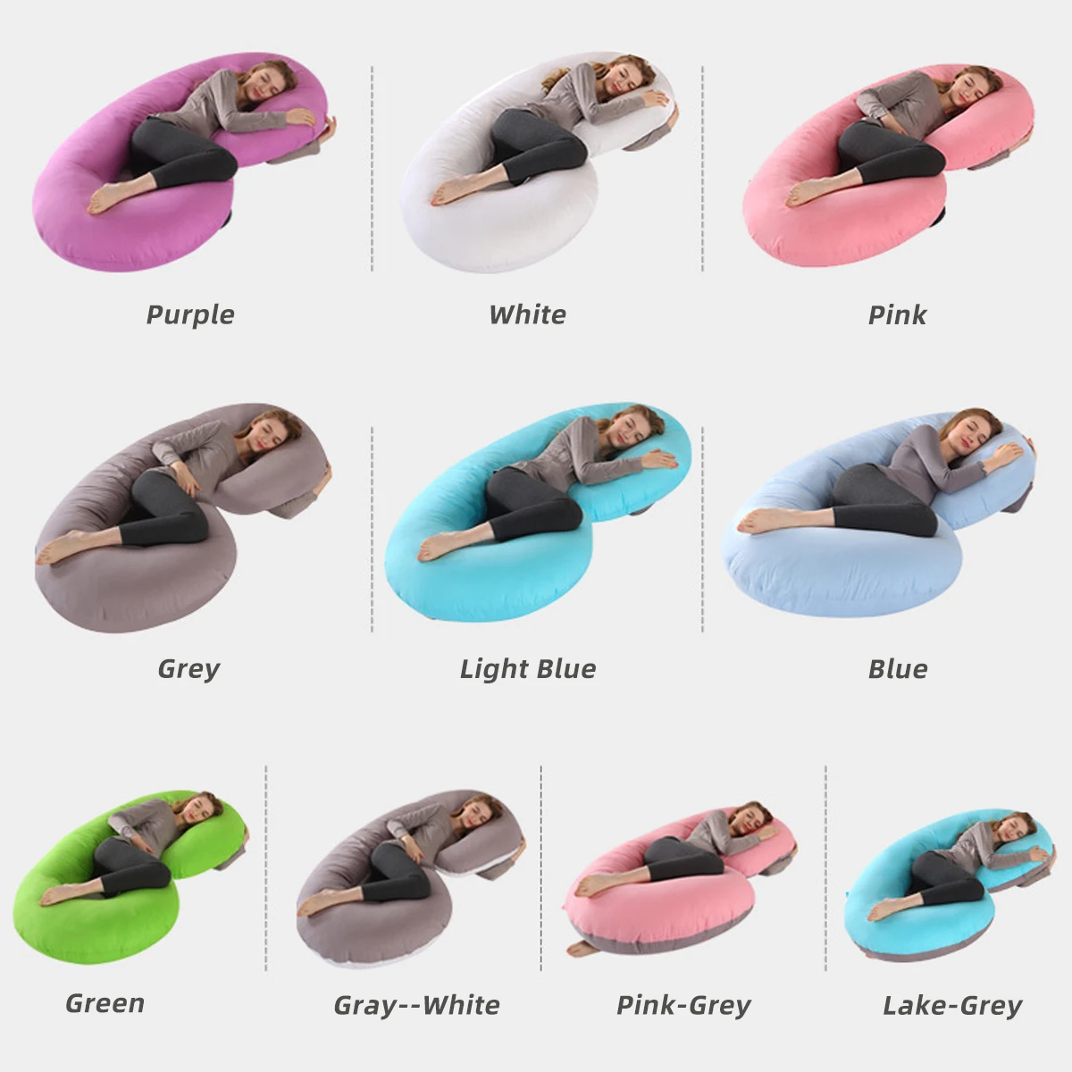 Hot Sale Full Body Pregnancy Pillow Wedge For Belly Support Pregnancy Pillow C Shape Maternity Pillow