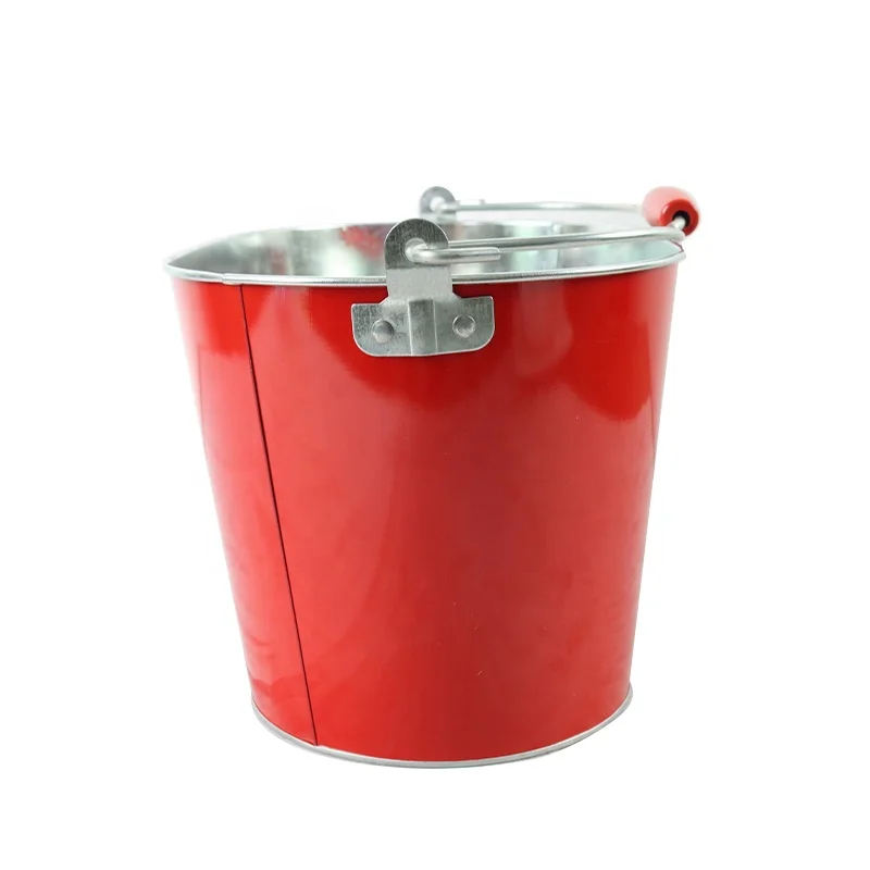 Factory Custom Tinplate Pail Empty Storage Small Metal Bucket Food Grade 5L 10L Beer Ice Tin Bucket With Handle