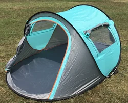 Automatic   Easy  Quick Set  Instant 3-4 Man Waterproof Pop Up Camping Tent for backpack