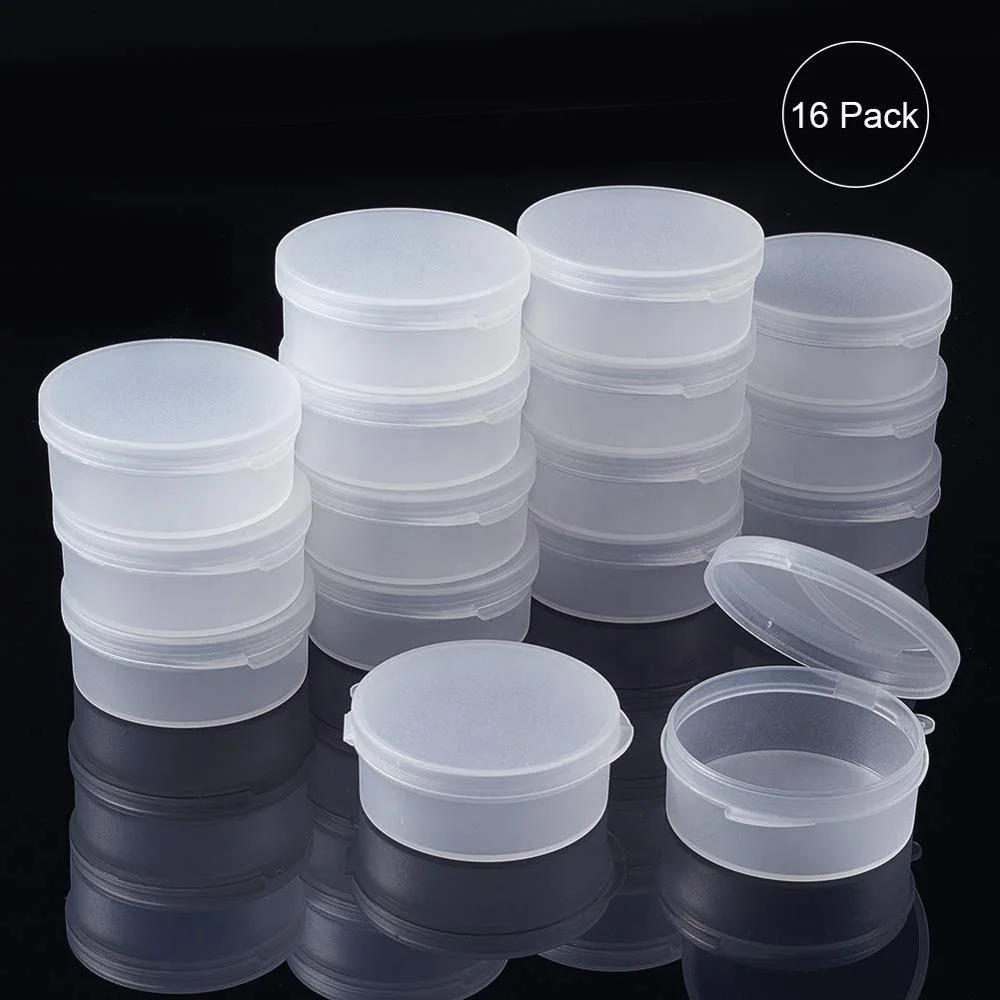 Travel Portable Transparent Plastic Storage Box Earphone Cable Earbuds Container