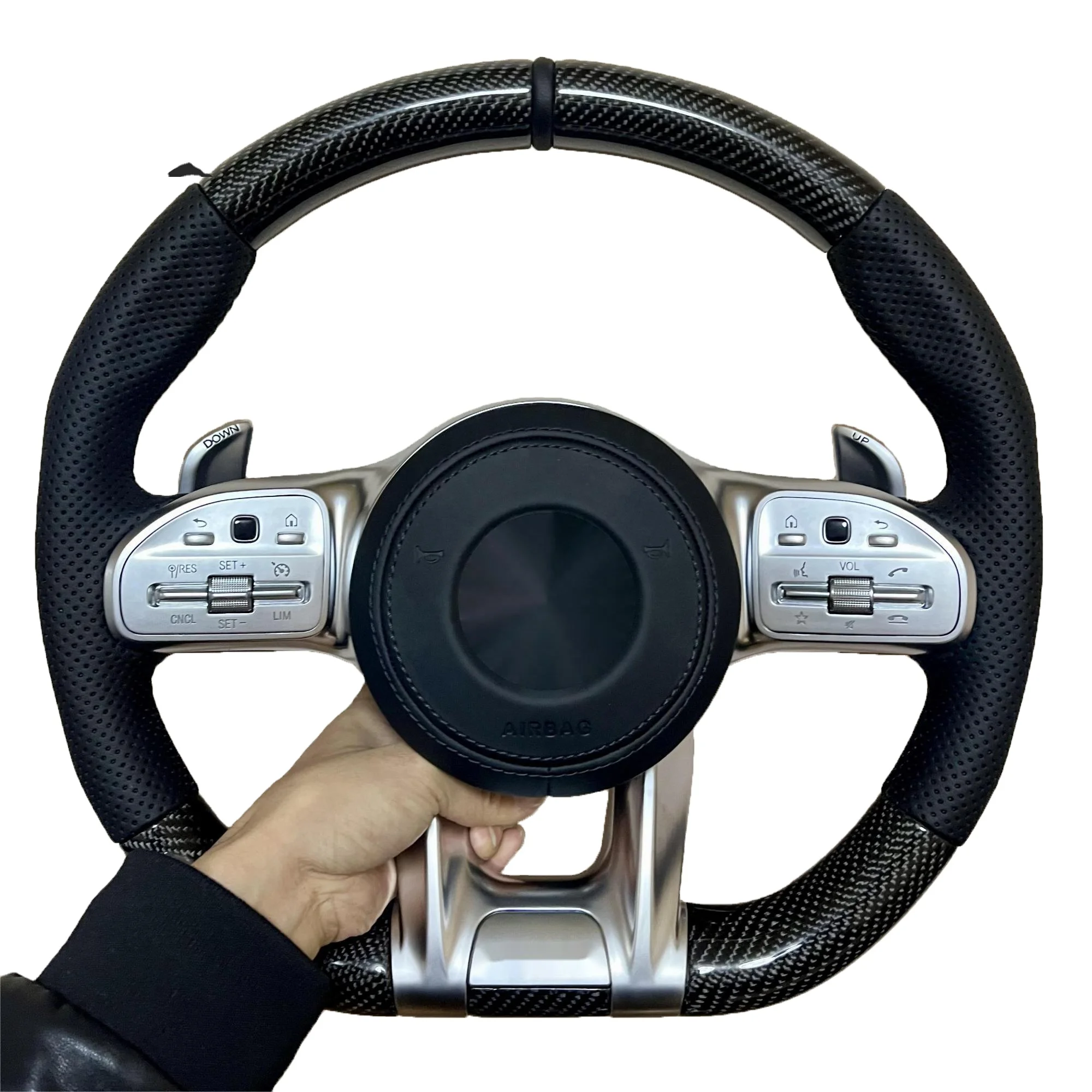 Suitable for Mercedes Benz AMG Carbon fiber steering wheel