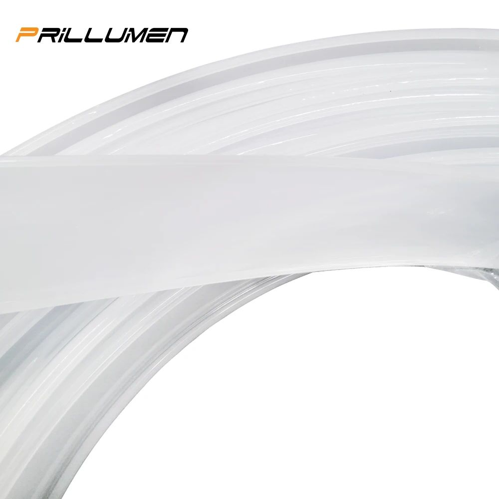 Mini Aluminum Frame Extruded Profile Silicone Diffuser For Led Strip Lights