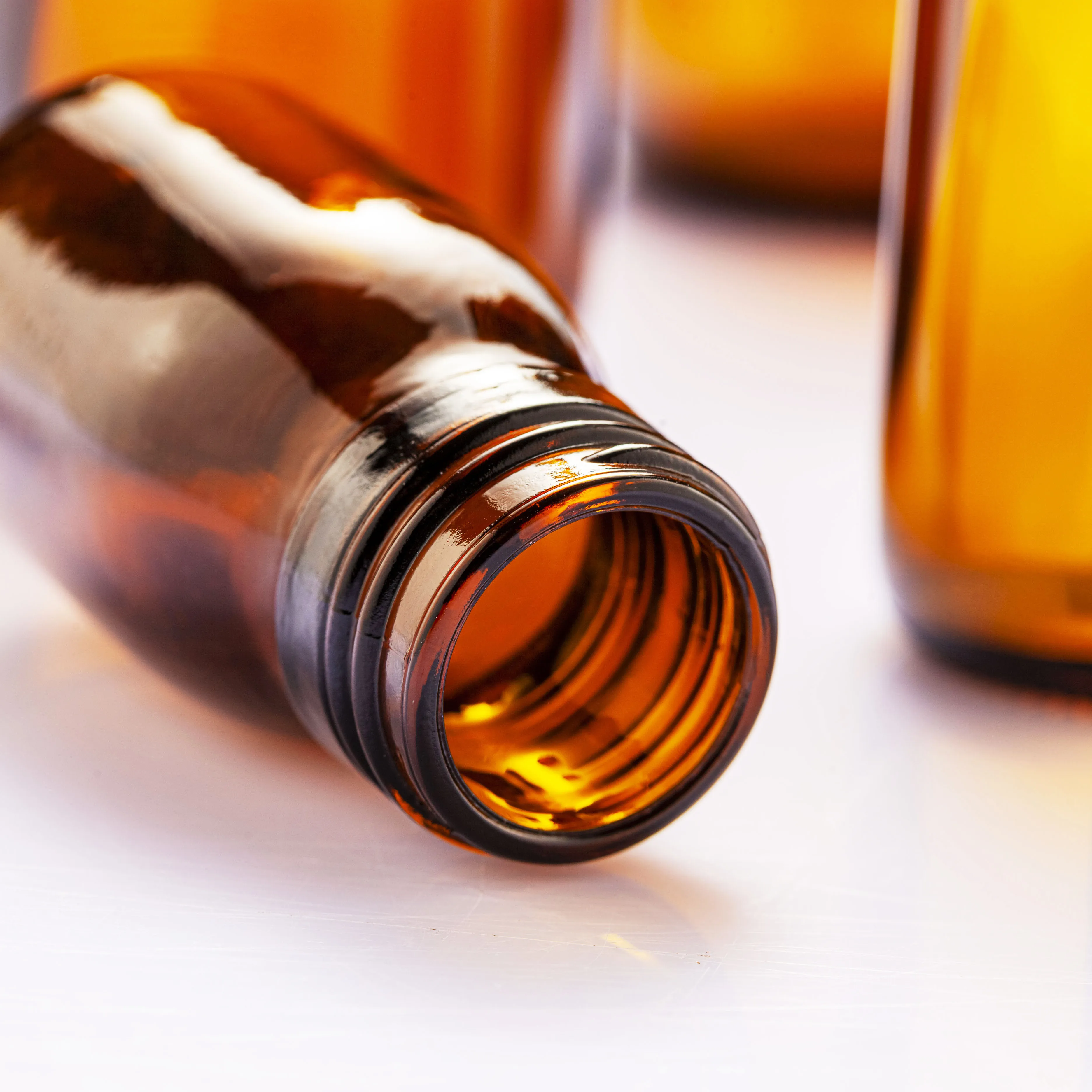 Hot selling amber glass bottle for syrup for medicine or drink