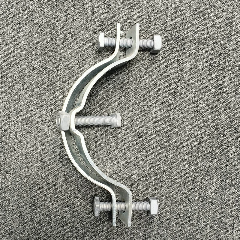 Provide Pole Mounting Bands galvanized steel fasten pole band pole mount clamp